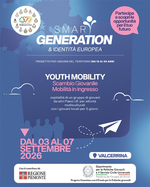Smart Generation: progetto finanziato dalla Regione Piemonte e dal Dipartimento per le Politiche Giovanili e il Servizio Civile Universale